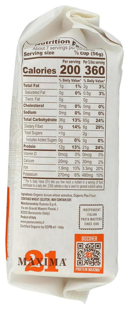 Rummo, 14.1 Pasta Fusilli Protein Organic, Ounce
