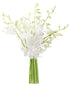 KaBloom - Exotic Perla White Orchid Bouquet of 10 White Orchids Without