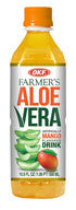 OKF Farmer's Aloe Vera Drink, Mango, 16.9 Fluid Ounce (Pack of 12)