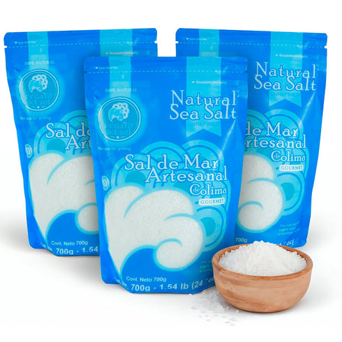 Regalo del Sol Unrefined Sea Salt, Natural Gourmet Coarse Sea Salt for