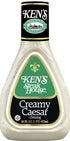 16 OZ (Pack 3) Kens Steakhouse Dressing, Creamy Caesar Dressing, Gluten Free Dressing for Salads or Spreads, FL Bottle