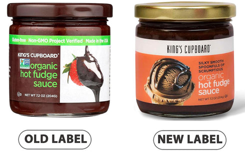 7.2 oz Pack 1 King's Cupboard Organic Hot Fudge Sauce - The Perfect Hot Chocolate Sauce for Topping Ice Cream