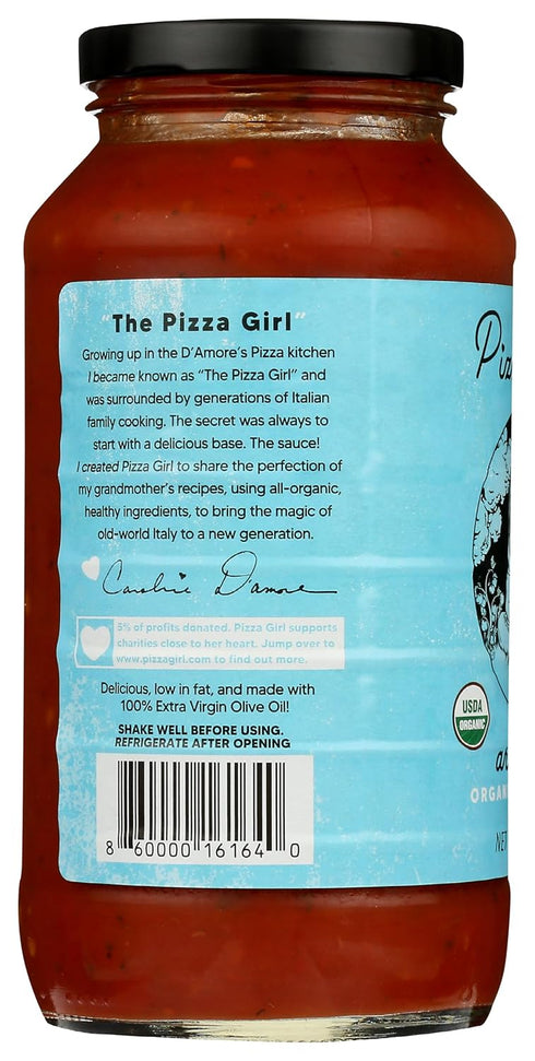 Pizza Girl Organic Arrabiatta Pasta Sauce, 24 OZ