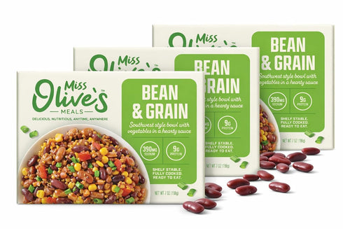 Miss Olives Southwest Style Bean & Grain Bowl, Lower Sodium Microwavable Ready
