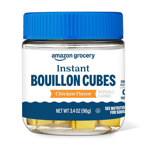 Amazon Fresh , Instant Bouillon Cubes, Chicken Flavor, 3.4 Oz