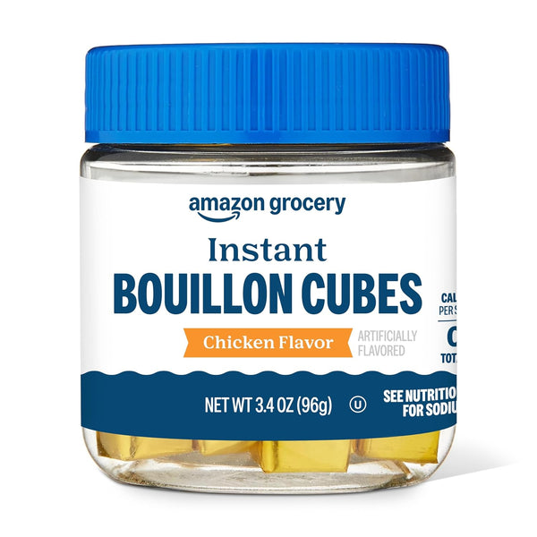 Amazon Fresh , Instant Bouillon Cubes, Chicken Flavor, 3.4 Oz
