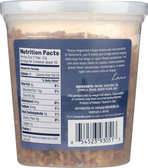 4-Ounce (2) Lars' Own Crispy Onions, Containers