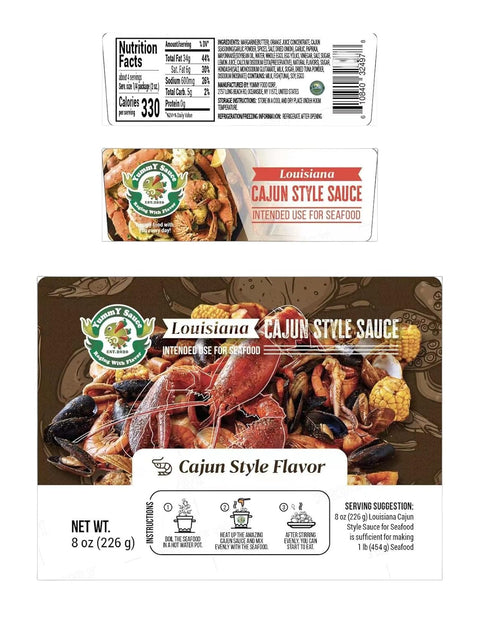 YummY Sauce - Cajun, Garlic, Lemon | 3 Flavor Bundled (Pack of 3 x 8oz)