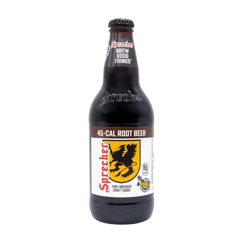Sprecher 16 oz (12 Pack), Low Cal Root Beer in fl Glass Bottles Fire Brewed Low Calorie Craft Root Beer with Real