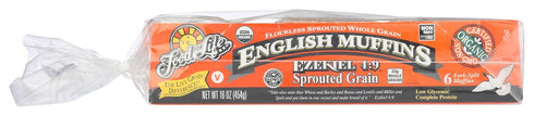 Food for Life 16 oz (Frozen) Flourless Sprouted Grain English Muffin