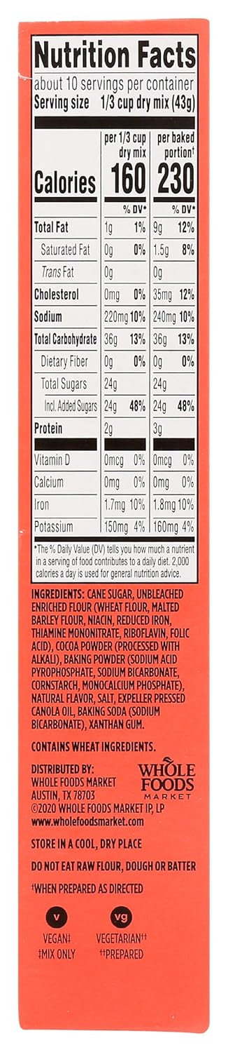 365 15 by Whole Foods Market, Classic Chocolate Cake Mix, Ounce