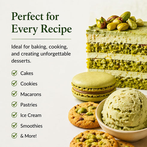 3.5 oz 100% Sanniti Pistachio Flour, Fine Pistachio Blend for Baking & Cooking Pure Pistachios Product of Italy
