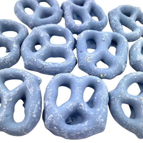 3 6 Needzo Fresh Yogurt Covered Pretzels, Blueberry Flavored Healthy Snack Bags for Adults or Kids, Bags, Ounces Each