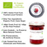 100% 90%+ 8.1 oz WellEatable Strawberry Jam Preserves, Italian Fresh Berries, Fruit-Forward, More Spoonable, Less Jelly