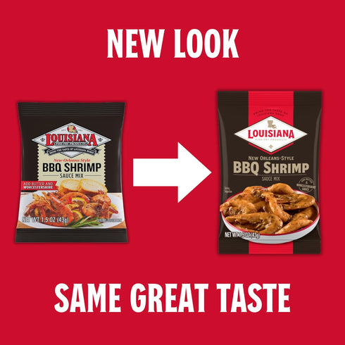 1.5 Oz, Pack 12 Louisiana Fish Fry Products BBQ Shrimp Sauce Mix