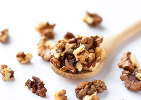 4 Food to Live California Walnut Pieces, Pounds Chopped Nuts, Shelled, Raw, Unsalted, Vegan, Bulk. Keto Snack. Good