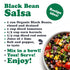 14 oz (Pack 8) Food to Live Organic Canned Black Beans, of - Unsalted Non-GMO Frijoles Negro. Perfect for Salads