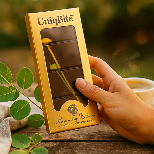 (3.5 UniqBite Dubai Chocolate Bar Pistachio, Crunchy Loaded Viral Knafeh Chocolate Bar with Pistachio Cream and Kataifi