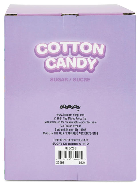 iscream Fruity Favorites Cotton Candy Floss Sugar Assortment in Purple Grape, Blue Raspberry and Pink Strawberry