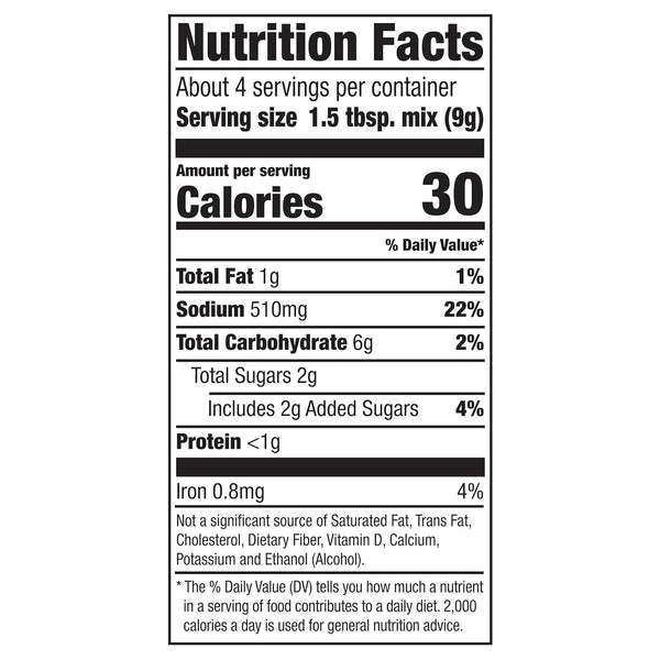 1.25 oz (Pack 12) McCormick Seasoning Mix, Loaded BBQ Burger Bowl, Hearty, Ground Meat, Smash Burger Seasoning, No