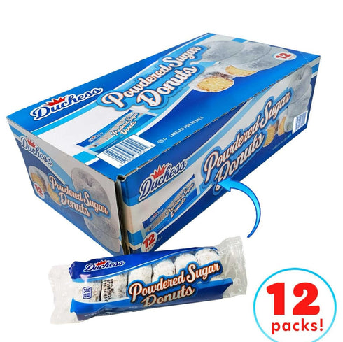 Generic 12 Packs, 6 Pack, 380 Duchess Powdered Sugar Donuts, Donuts Per Calories Per Serving
