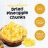 (2lb) IAN's Dried Pineapple Chunks Sweetened With Natural Cane Sugar - Dehydrated Pineapple Chunks, Candied Pineapple