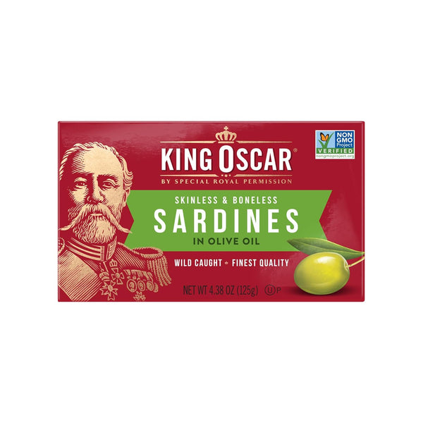 King Oscar Sardines in Olive Oil, 4.38 Ounce Cans (Pack of 1),