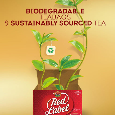 Brooke Bond 450 (Pack 1) Red Label Tea | Loose Tea | Premium | Black Tea | Indian Chai | Rich & Refreshing Flavor |