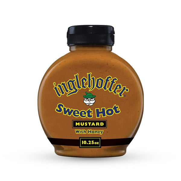 Inglehoffer Sweet Hot Mustard 10.25oz, Honey Sweetened Spicy Mustard with Bold Flavor