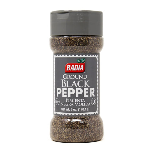 Badia Ground Black Pepper, 6 Ounce