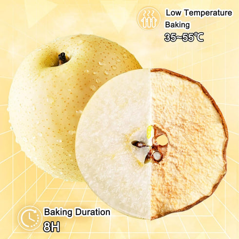 Plbxyriec 12oz/340g Dried pears Slices Bulk Dehydrated Pears Slices for Cocktails Garnish/Tea Potpourri & No sugar
