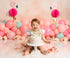 1st Birthday Gold Cake Topper - Glitter Sweet One for Photo Booth Props