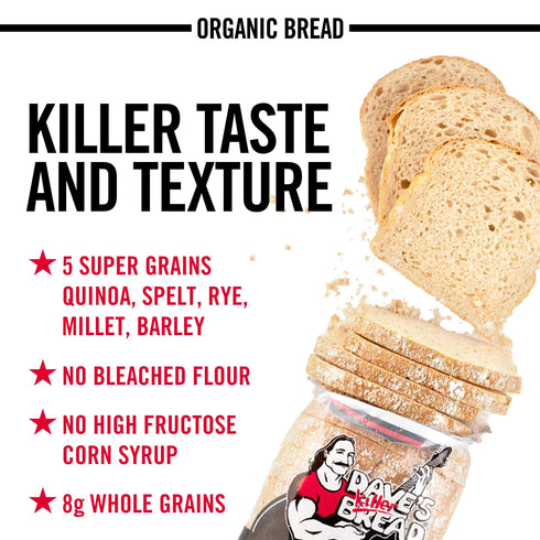 20.5 oz Dave's Killer Bread White Bread Done Right Thin-Sliced, Organic White Bread, Loaf