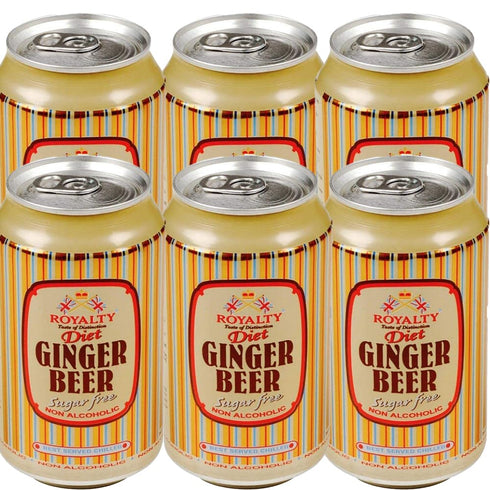 Royalty Ginger Beer Diet 330ml - (6 Pack)