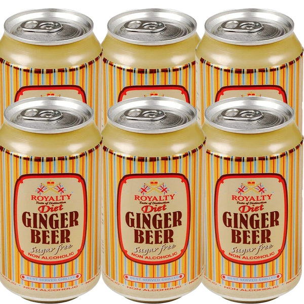 Royalty Ginger Beer Diet 330ml - (6 Pack)