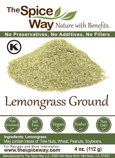 The Spice Way Lemongrass Powder - (4 oz) Freshly Ground Dried Herb for Cooking and Tea