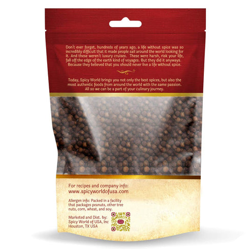 Spicy World Whole Allspice Berries 14 Oz Resealable Bag, Versatile Berry for Cooking & Seasoning