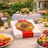 (7 1 LB) Package, NUT CRAVINGS - Mothers Day Treats, Mixed Nuts Gift Basket in Red Gold Classic Box Assortments, Treats