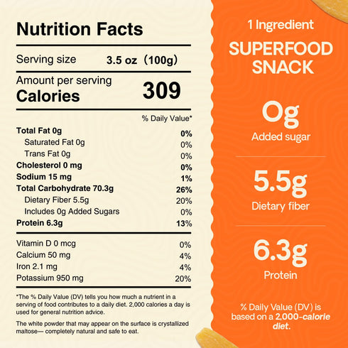 HOSHIMO 100% 10.6 oz Japanese Dried Sweet Potato Snack, No Added Sugar, High Fiber, Gluten Free, Natural, Low GI
