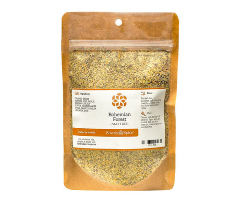 Savory Spice Bohemian Forest, Salt-Free | Mustard & Herb Seasoning Rub for Roasting Meats & Vegetables (3.7 oz)
