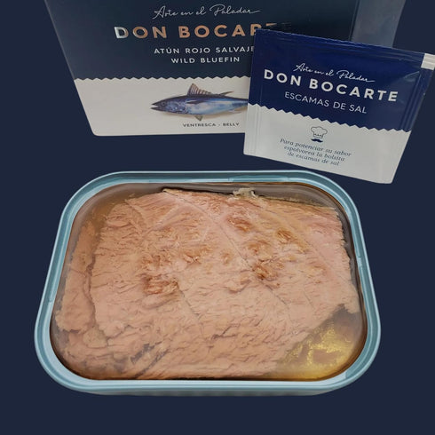 Don Bocarte 7.58 oz Wild Bluefin Tuna Belly (Ventresca de Atn Rojo) Premium Spanish Tuna Fillet in Olive Oil Gourmet