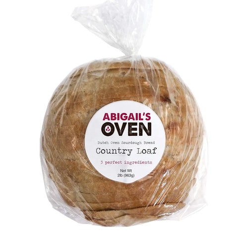 Abigails Oven Country 3 (1) Fresh Sourdough Bread San Francisco Bakery Style Dutch Oven Loaf Hand-made Ingredient