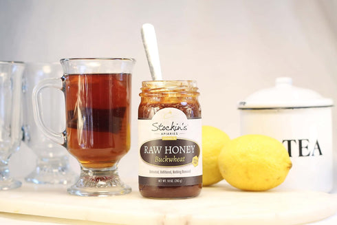 Stockin's Apiaries 17 Oz. Raw Buckwheat Honey, Unheated, Unfiltered, & Nutritious