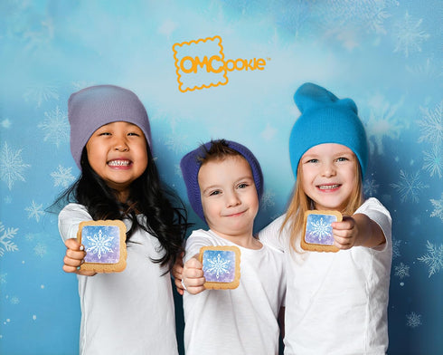 Frozen 24 Pack Snowflake Cookies in Individually Wrapped Snowfake Winter themed Theme Party Favors Bulk for Kids