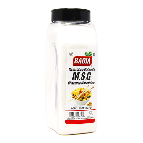 28 oz Badia MSG Seasoning, - Monosodium Glutamate, Flavor Enhancer for Beef, Poultry, Stir-Fries, Vegetables, Gluten