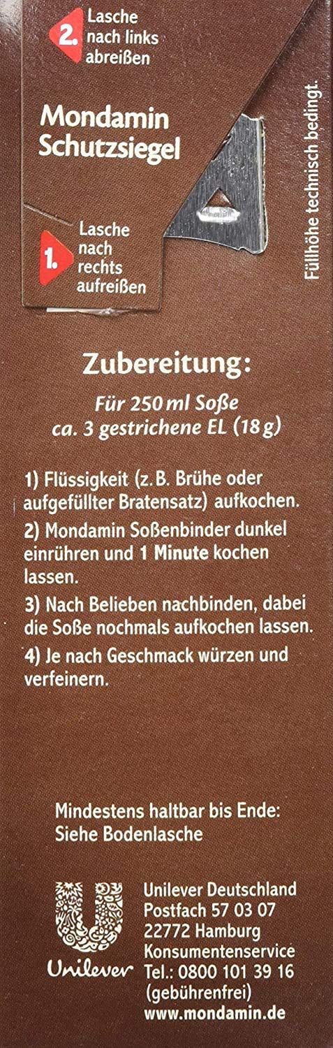 Mondamin Fix Sossenbinder Dunkel (German Import)
