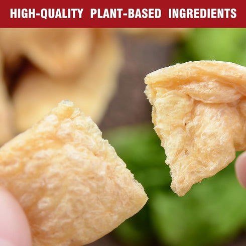 1lb(453g) Premium Soy Curls No Additives High-Protein Gluten-Free Soy Beans Strips Vegan Meat Substitute Suitable