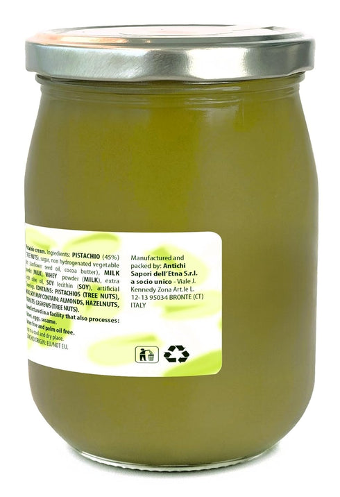 Pist 45% 21.2 (600 achio Cream | Premium | Smooth Sicilian achio Spread, Ounce g) | Made in Italy | New Label