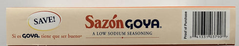 Sazon Goya con Culantro y Achiote, 3.52 oz - Low Sodium Seasoning, 2 pack