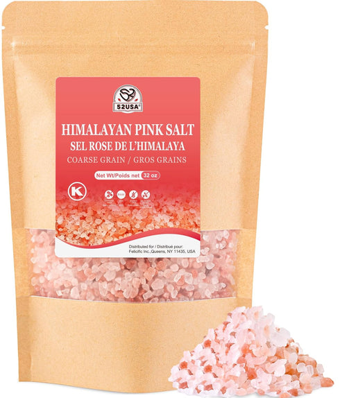 52USA Himalayan Pink Salt Coarse, Pink Himalayan Sea Salt, Coarse Grain 2